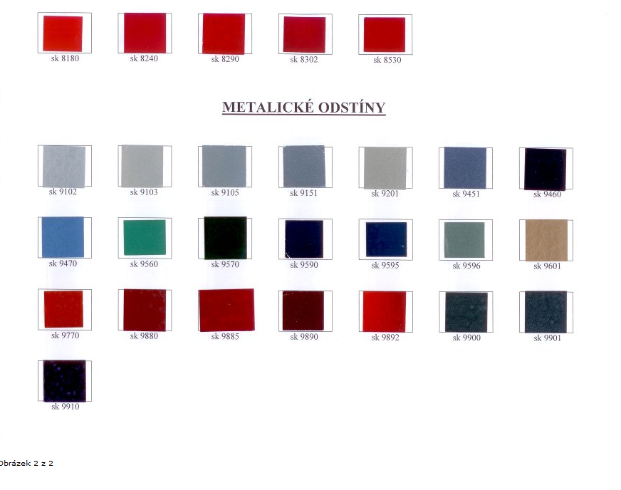 SK9595 - zelená  smaragdová  metalíza