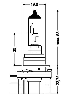 Amio Žárovka H15 12V 15/55W 